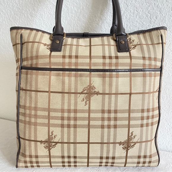 Burberry check large canvas tote - Picture 6 of 13